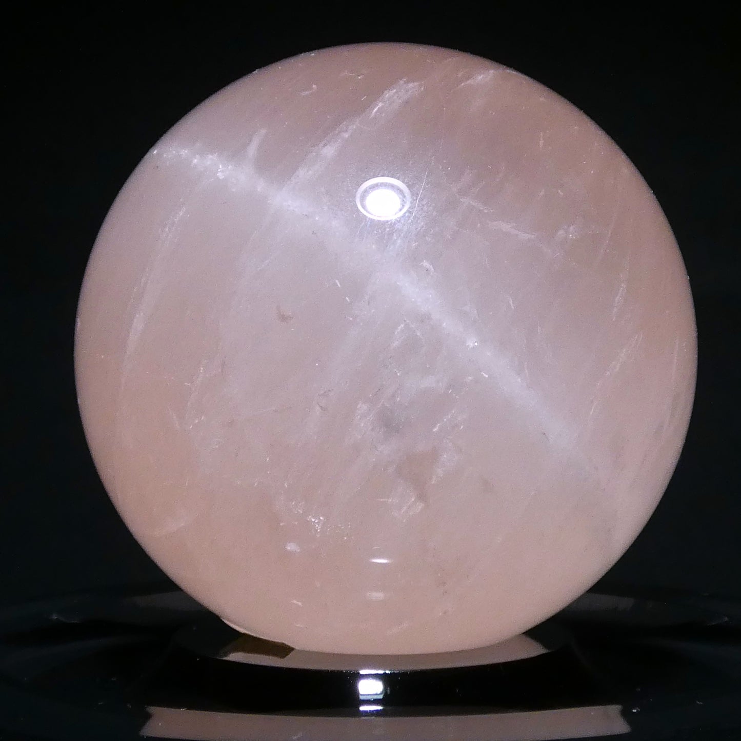 ローズクォーツ スフィア 直径約63.1cm 約349g【G0271】