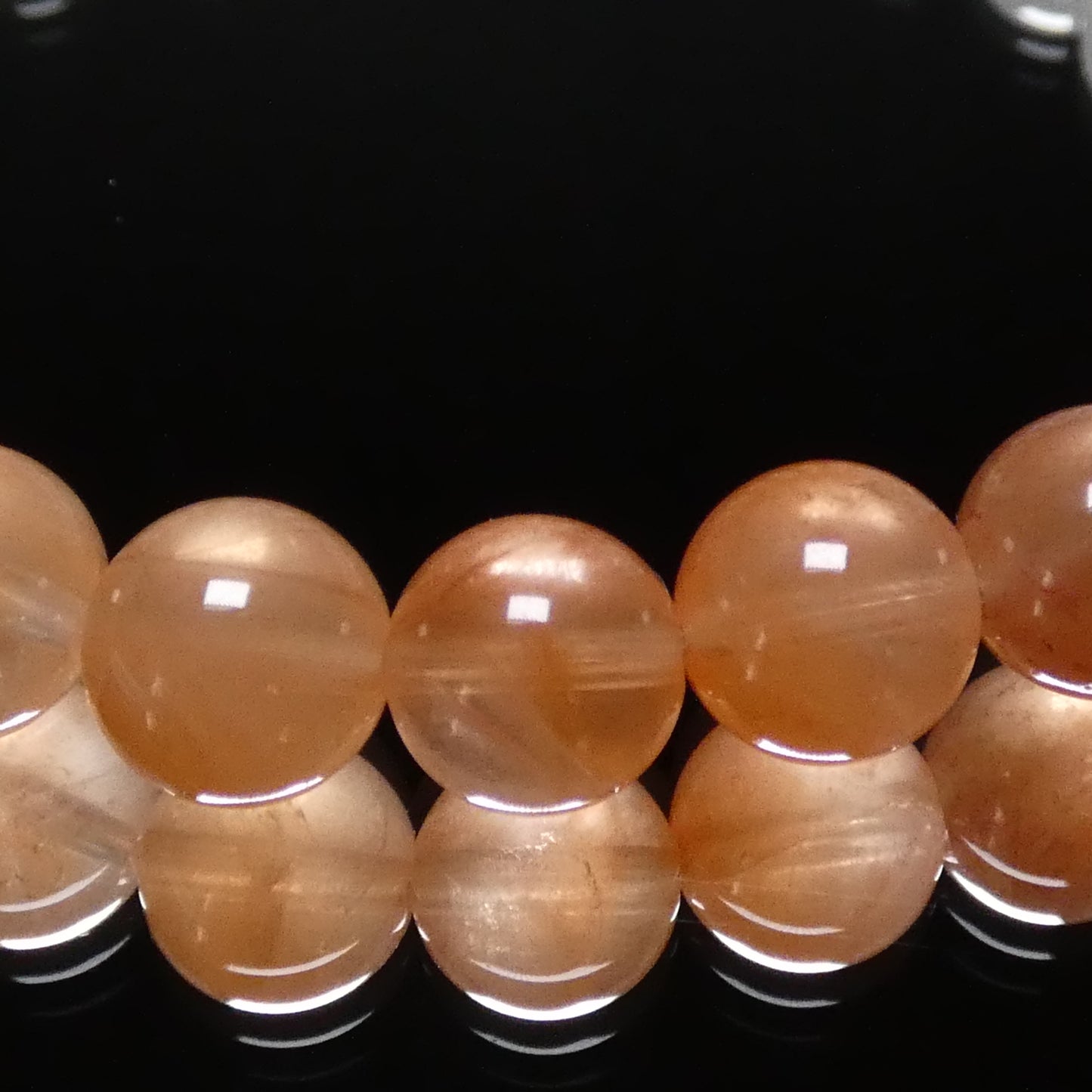 マルチアンフィボール ラビットヘア水晶 ブレスレット 内周15.5㎝ 直径約8.4mm