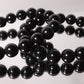 ブラックヒスイ・墨翠 ブレスレット ミャンマー産 AAA 内周15.5㎝ 直径約10.1mm