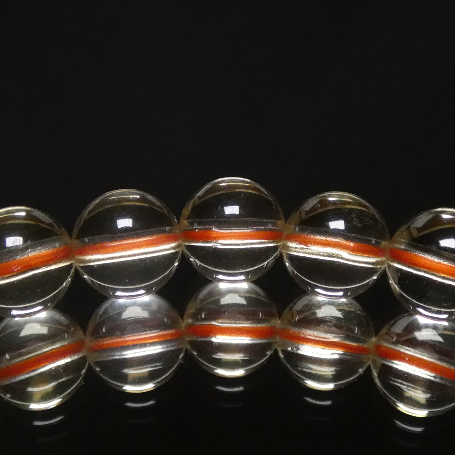 レモンシトリン ブレスレット 5A 内周16㎝  直径約7.6mm【B1328】