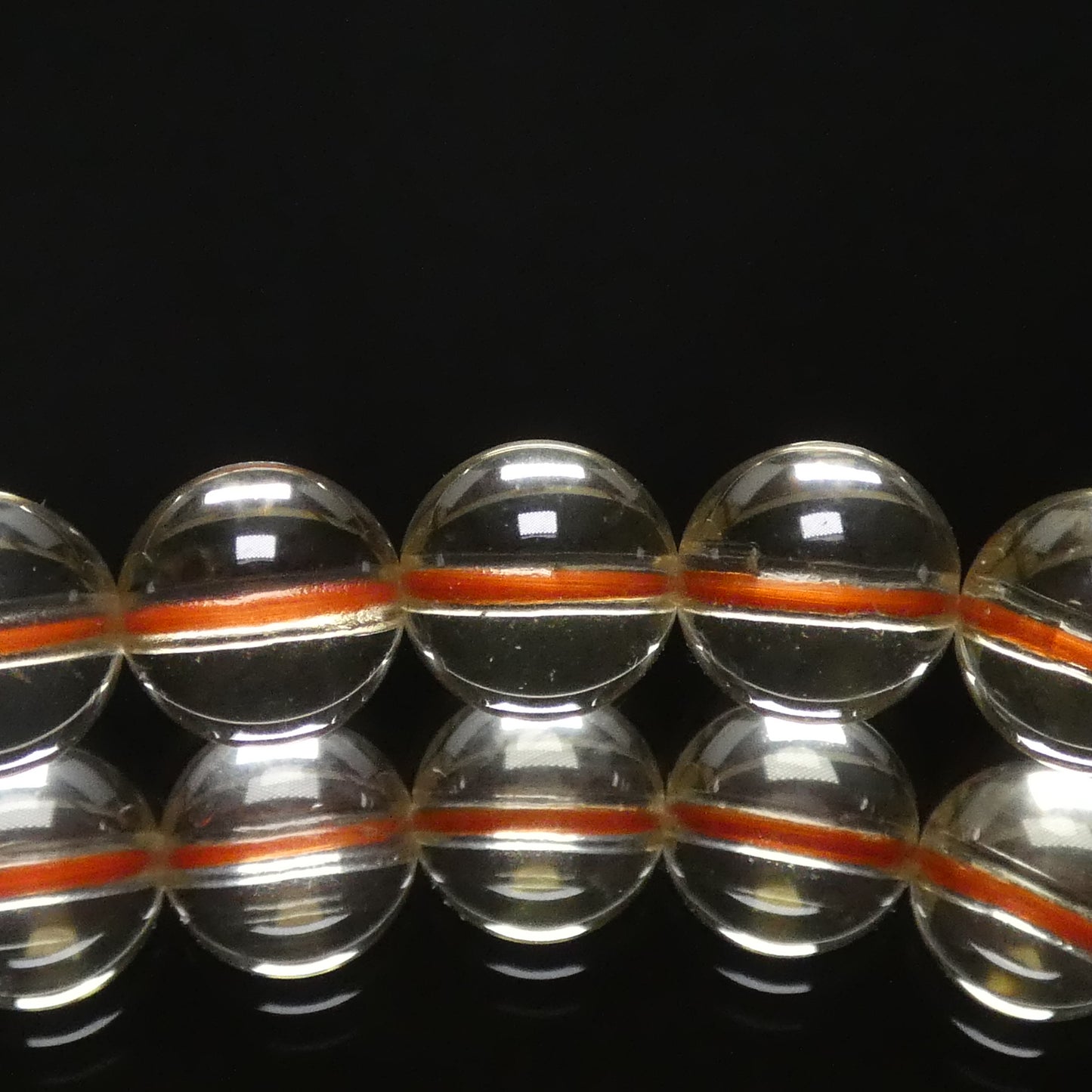 レモンシトリン ブレスレット 5A 内周16㎝  直径約7.8mm【B1397】