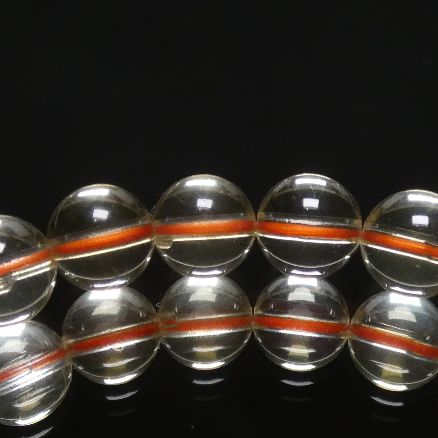 レモンシトリン ブレスレット 5A 内周16㎝  直径約7.6mm【B1717】