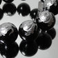 オニキス極上彫刻 ブレスレット 北の神 玄武(亀) 内周16㎝ 直径約18mm【B2158】