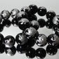 オニキス極上彫刻 ブレスレット 北の神 玄武(亀) 内周16㎝ 直径約18mm【B2158】