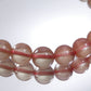 ピンクアンディシン 長石 ブレスレット チベット産 4A 内周16㎝ 直径約7.4mm【B2059】