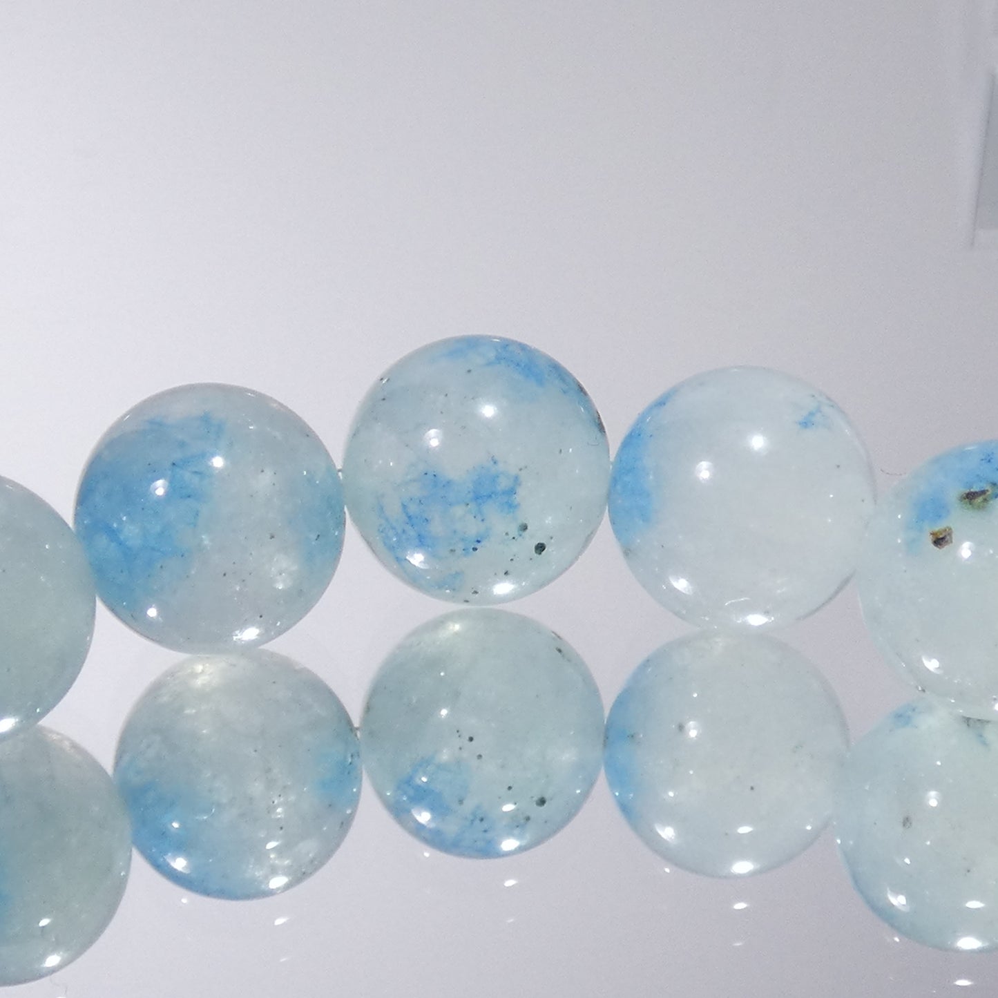 グラノブラスチッククォーツ ブレスレット アフガニスタン産 5A 内周16㎝ 直径約8.5mm【B0048】