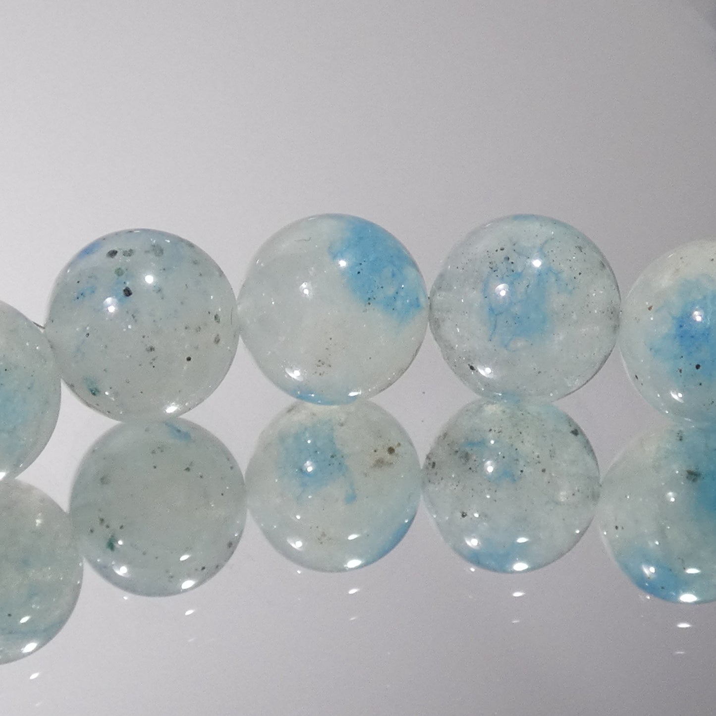 グラノブラスチッククォーツ ブレスレット アフガニスタン産 5A 内周16㎝ 直径約8.5mm【B0047】