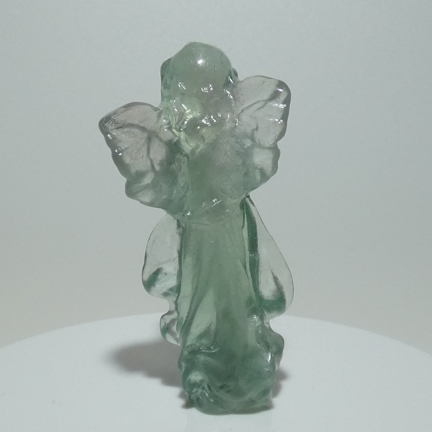 フローライト天使 高さ約5.9cm 幅約2.9㎝ 約28g【G0113】