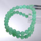 エメラルドグリーンクリソプレーズ ブレスレット 4A＋ 内周15㎝ 直径約7.3mm【B0122】
