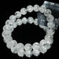 ホワイトファントムクォーツ ブレスレット 3A 内周16㎝ 直径約9.6mm【B0251】