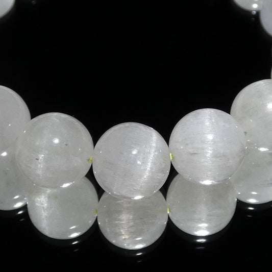 ヒデナイト(リチア輝石) ブレスレット 3A 内周16.5㎝ 直径約9.8mm【B0116】