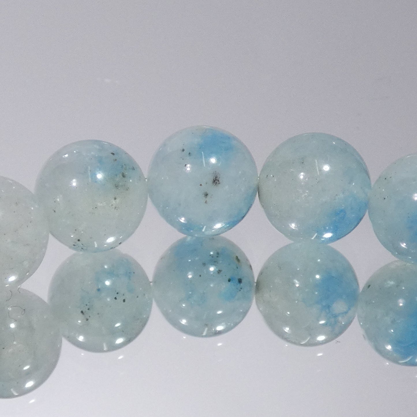グラノブラスチッククォーツ ブレスレット アフガニスタン産 5A 内周15.5㎝ 直径約8.5mm【B0226】