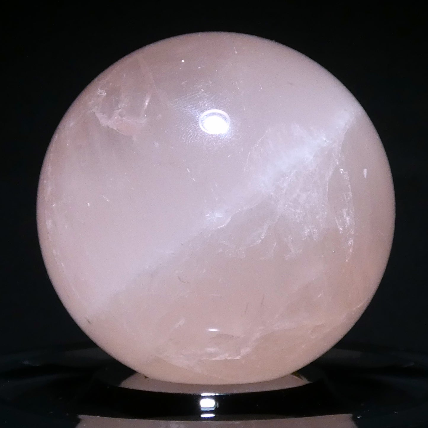 ローズクォーツ スフィア 直径約63.1cm  約349g【G0271】