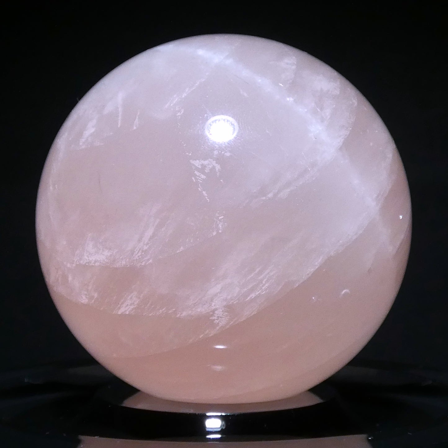 ローズクォーツ スフィア 直径約63.1cm  約349g【G0271】
