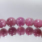 レッドトルマリン(ルベライト) ブレスレット アフガニスタン産 3A 内周15.5㎝ 直径約5.7mm【B0165】