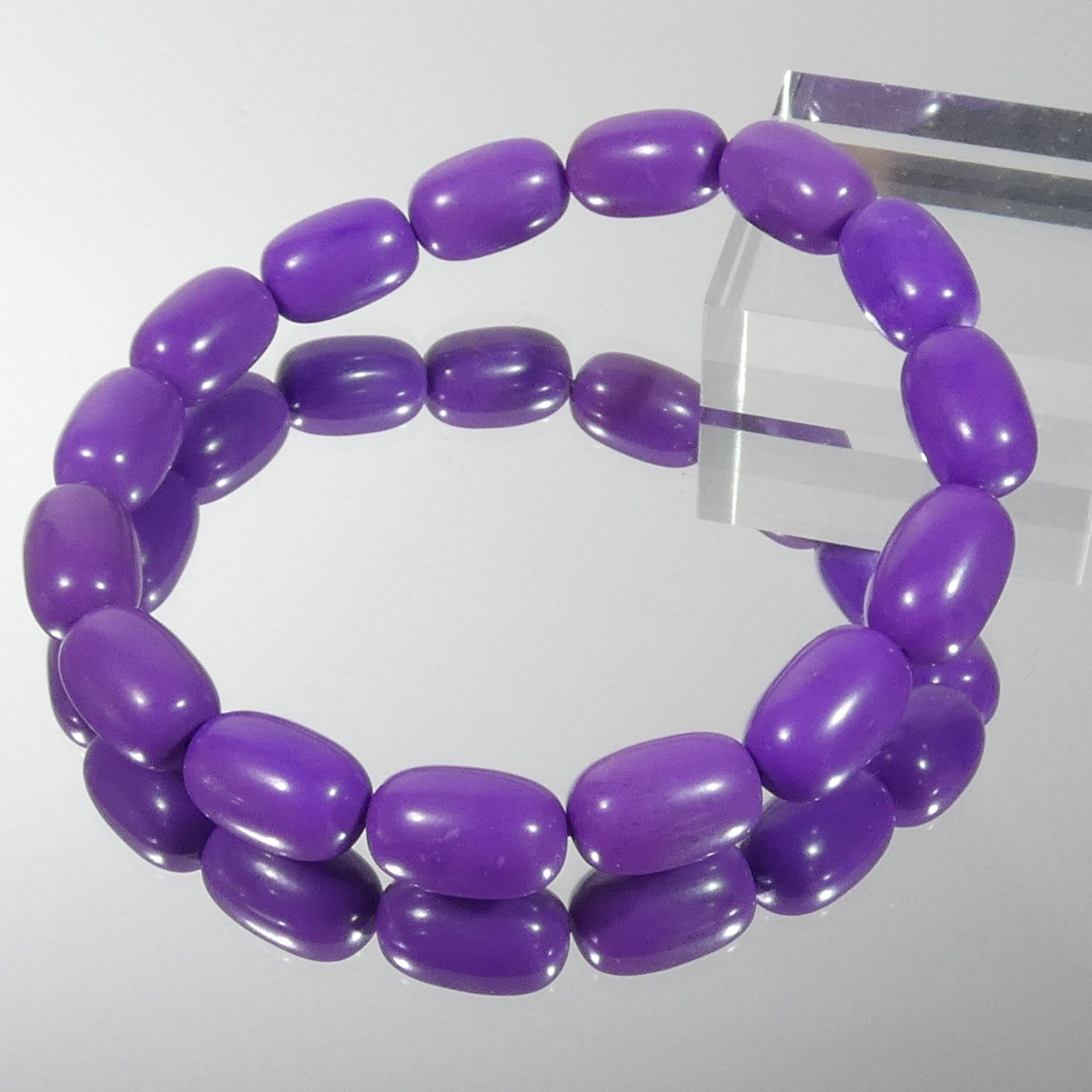 フォスフォシデライト ブレスレット 5A 内周16㎝ 粒約12.6mm×8.2mm【B1113】