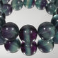 ブルーフローライト ブレスレット 5A 内周15.5㎝ 直径約14.5mm【B0301】