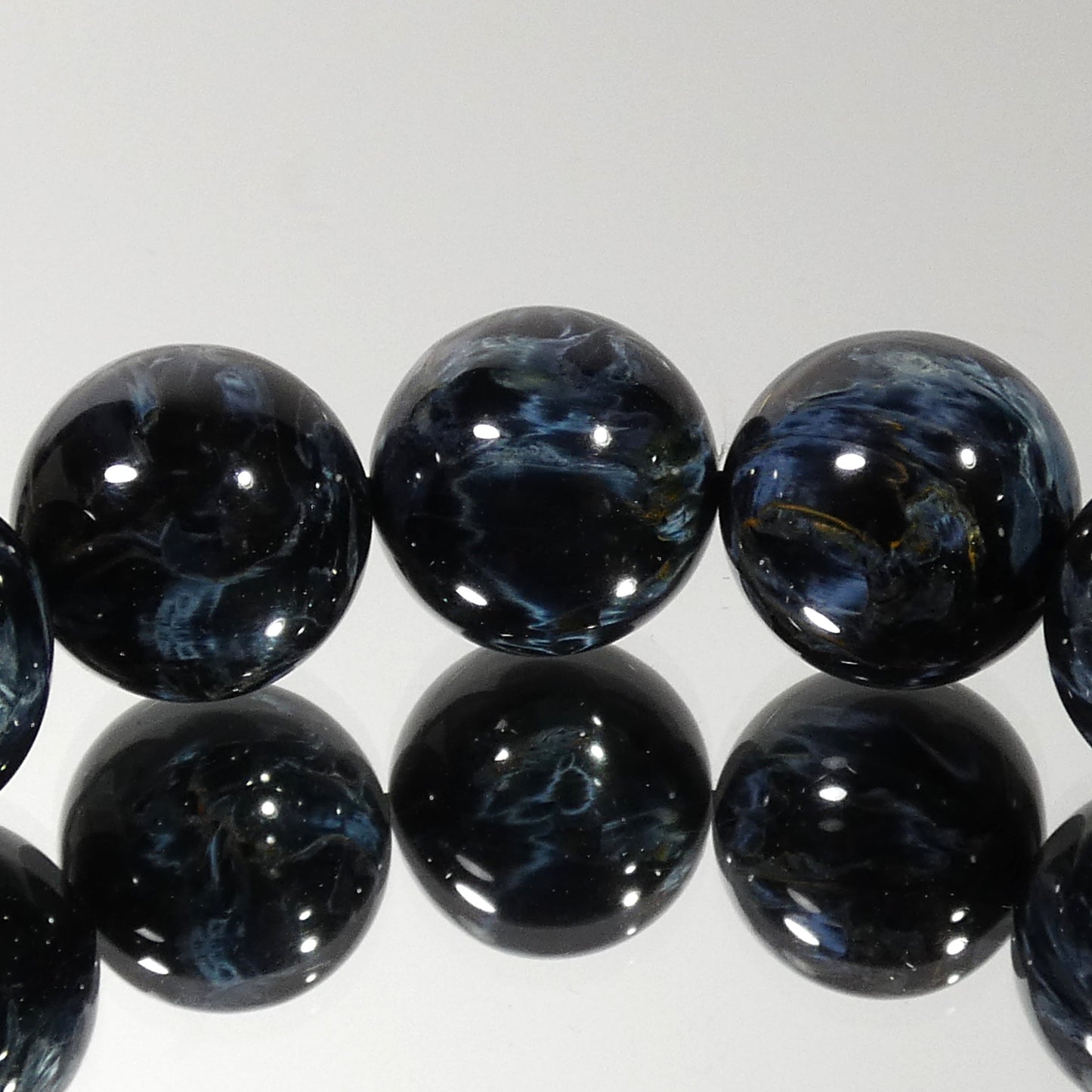 【極上品】ピーターサイト ブレスレット ナミビア産 5A+ 内周16.5㎝ 直径約14mm【B0527】