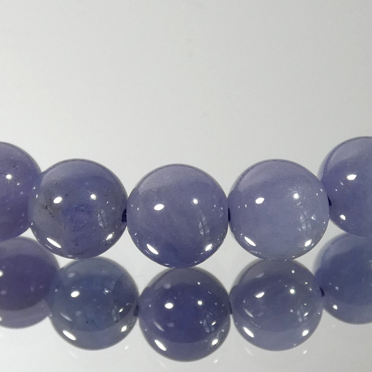 タンザナイト ブレスレット お買得!  3A 内周15.5㎝ 直径約6.3mm【B0392】