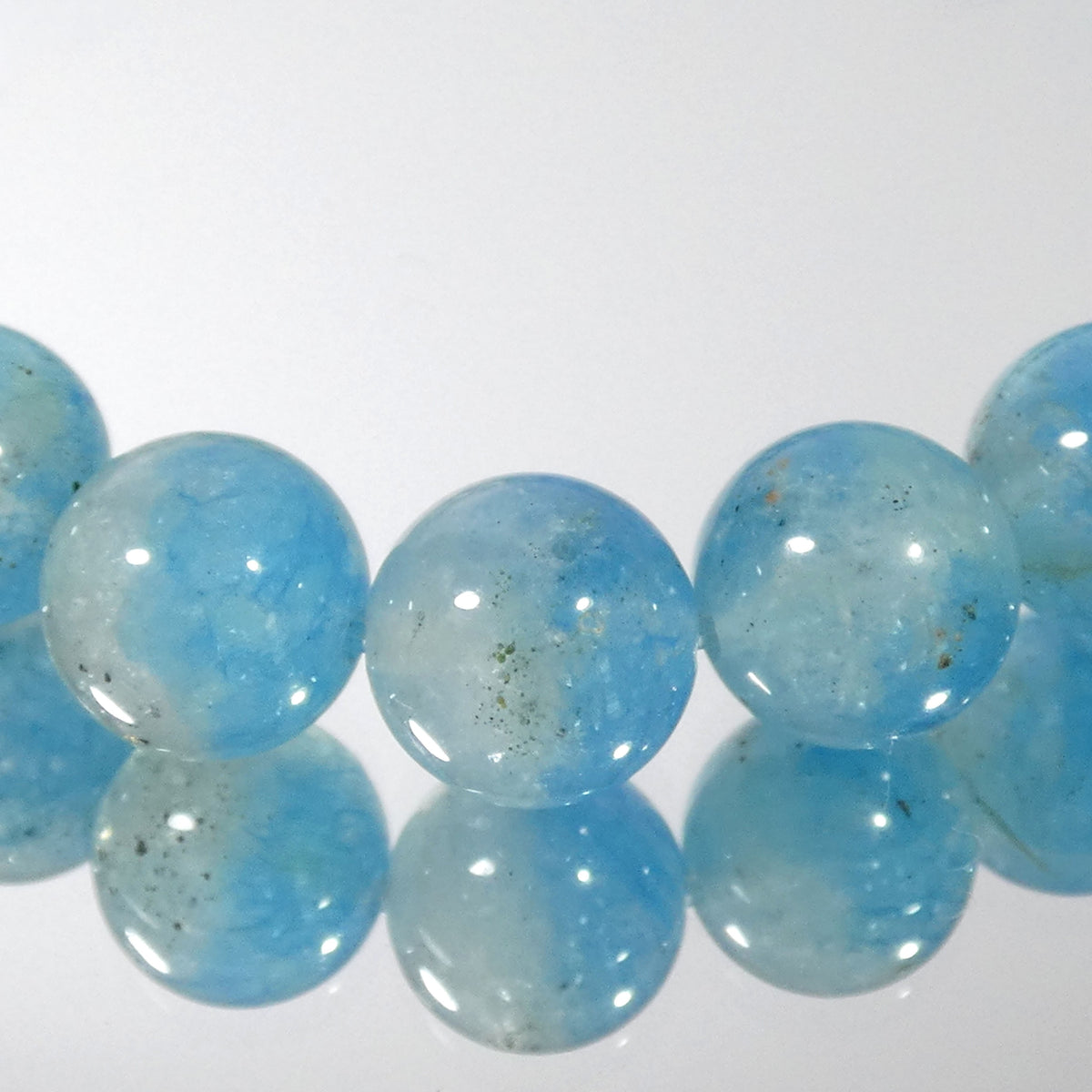 グラノブラスチッククォーツ ブレスレット 最高級 アフガニスタン産 5A+ 内周15.5㎝ 直径約8.6mm【B0404】