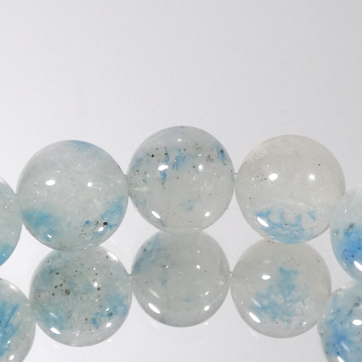 グラノブラスチッククォーツ ブレスレット 最高級 アフガニスタン産 5A+ 内周15.5㎝ 直径約8.6mm【B0404】