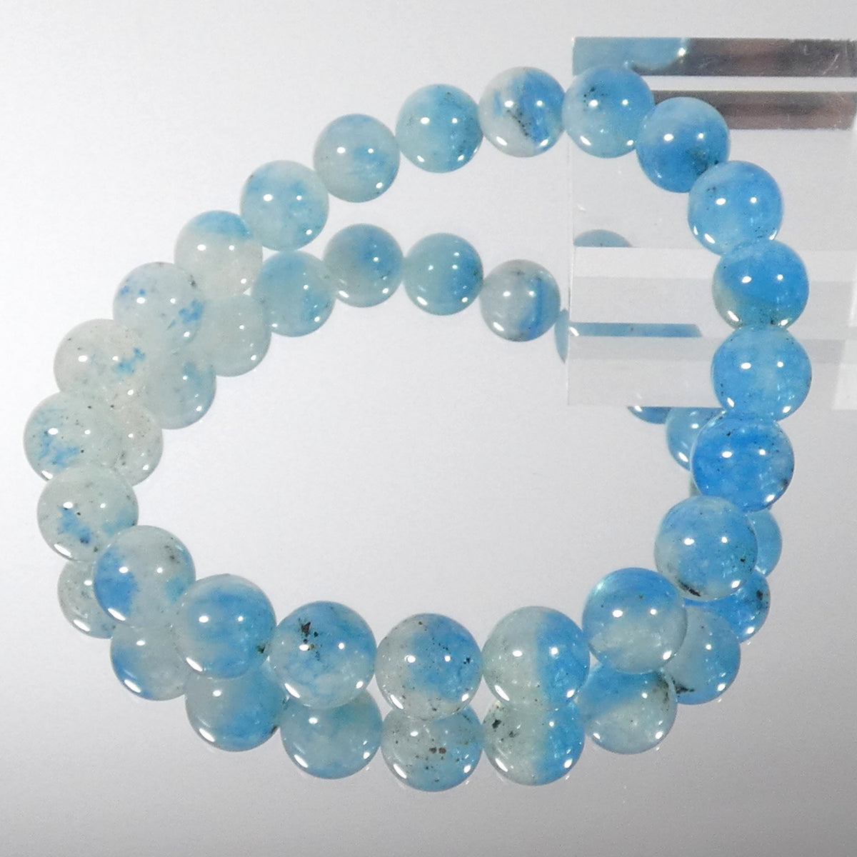 グラノブラスチッククォーツ ブレスレット 最高級 アフガニスタン産 5A+ 内周15.5㎝ 直径約8.6mm【B0405】