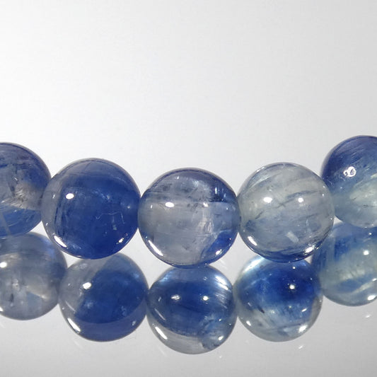 カイヤナイトインクォーツ ブレスレット タンザニア産 天然色 5A 内周15.5㎝ 直径約5.8mm【B0407】